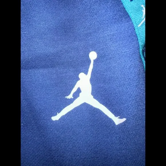 Air Jordan Big Kids (Boy’s) Vertical Tape Fleece Blue Pants